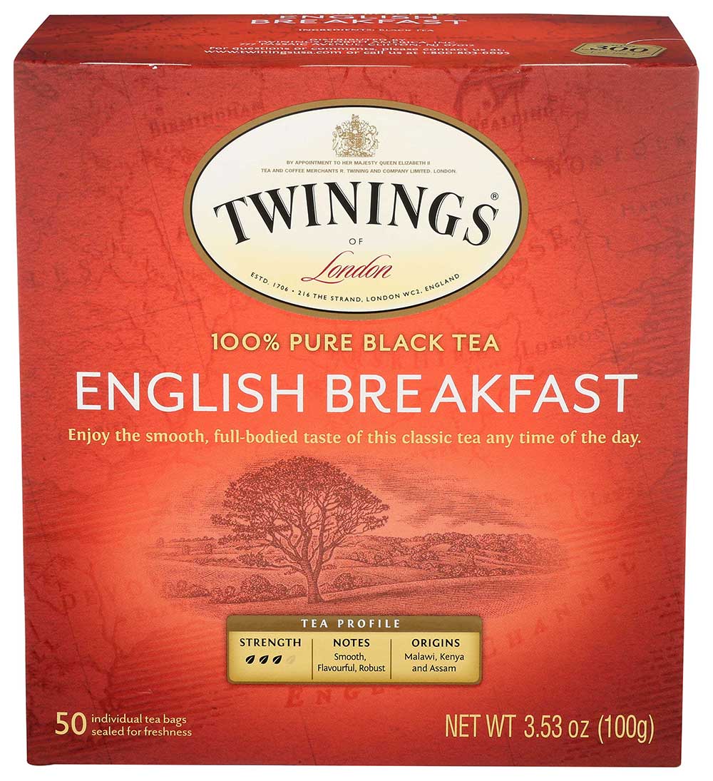 Twinings English Breakfast Tea, 50 Bags Count -- 6 Per Case