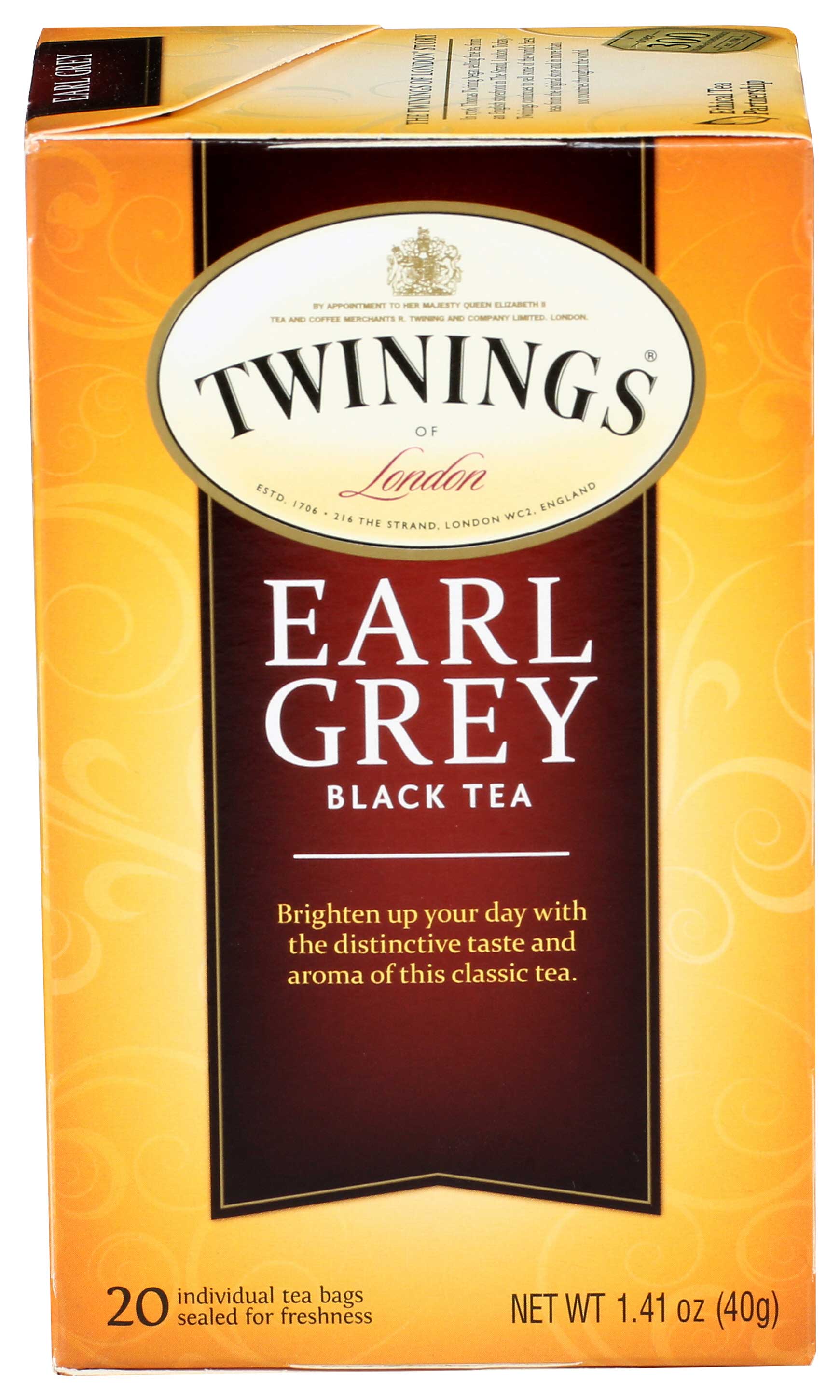 Twinings Earl Grey Tea, 20 Count -- 6 Per Case