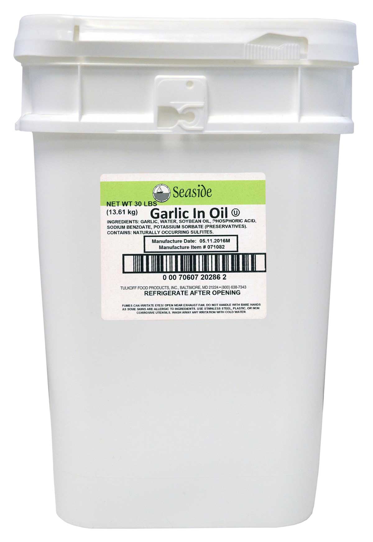 Seaside Garlic In Oil, 30 Pound