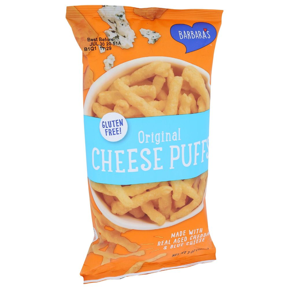 Barbaras Baked Original Cheese Puffs, 7 Ounce -- 12 Per Case