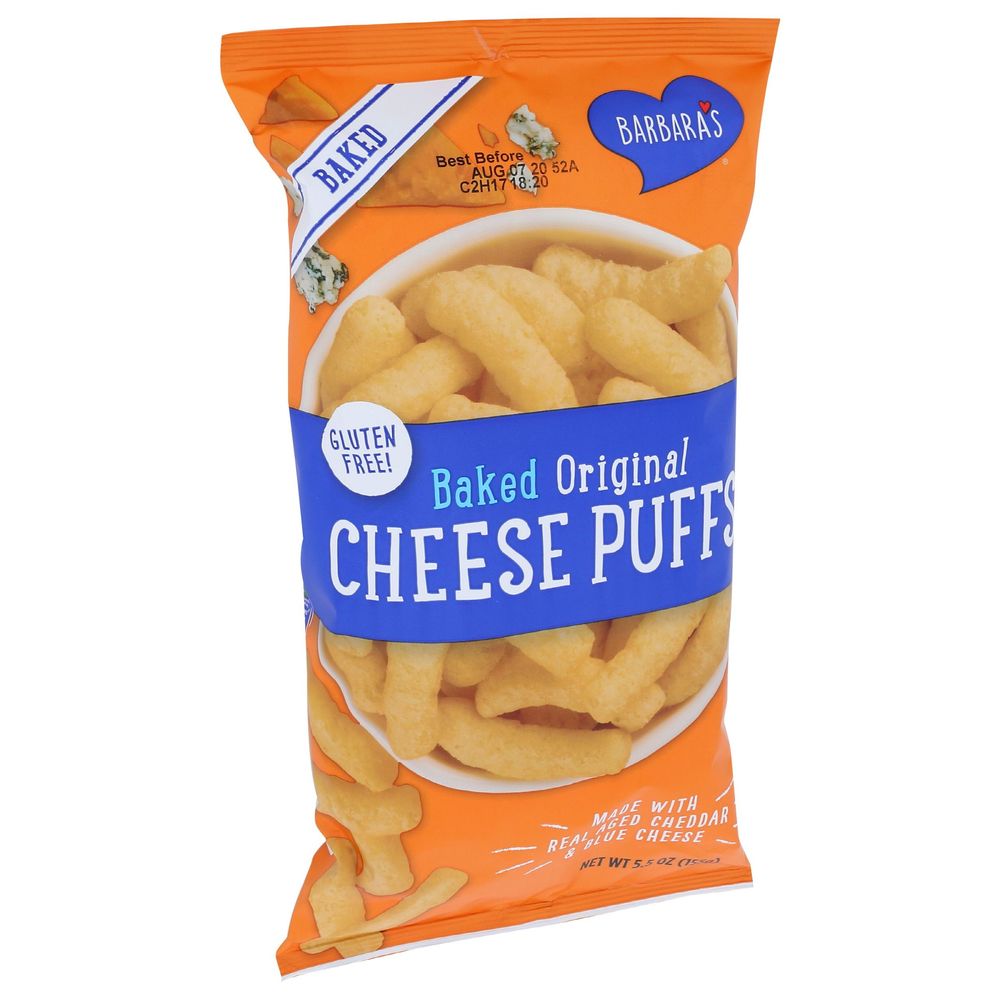 Barbaras Baked Original Cheese Puffs, 5.5 Ounce -- 12 Per Case