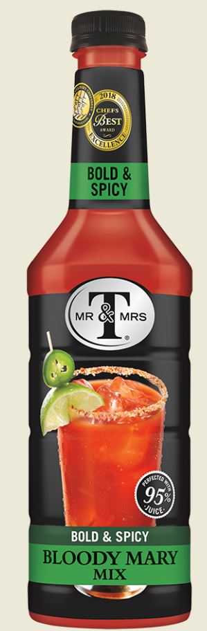 Mr & Mrs T Bold & Spicy Bloody Mary Mix, 1 Liter -- 6 Per Case