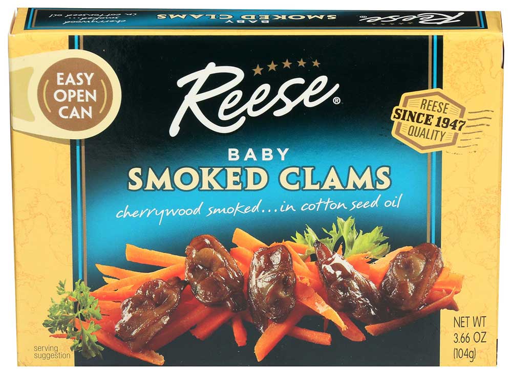 Reese Smoked Baby Clam, 3.66 Ounce -- 10 Per Case