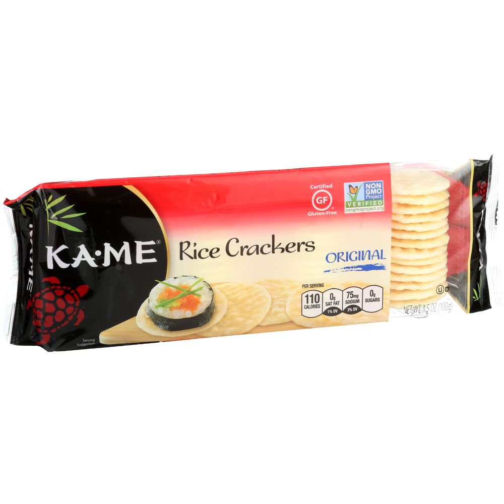 Ka-me Plain Rice Crunch Cracker, 3.5 Ounce -- 12 Per Case