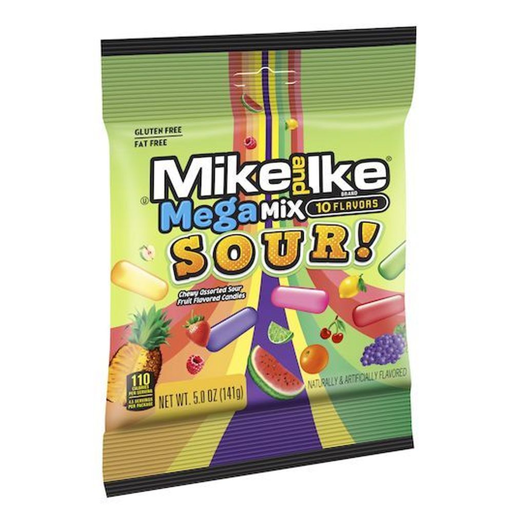 Mike and Ike Mega Mix Sour Chewy Candy, 5 Ounce -- 12 per case