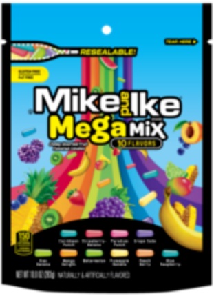 Mike And Ike Mega Mix Chewy Candy, 10 Ounce -- 8 Per Case