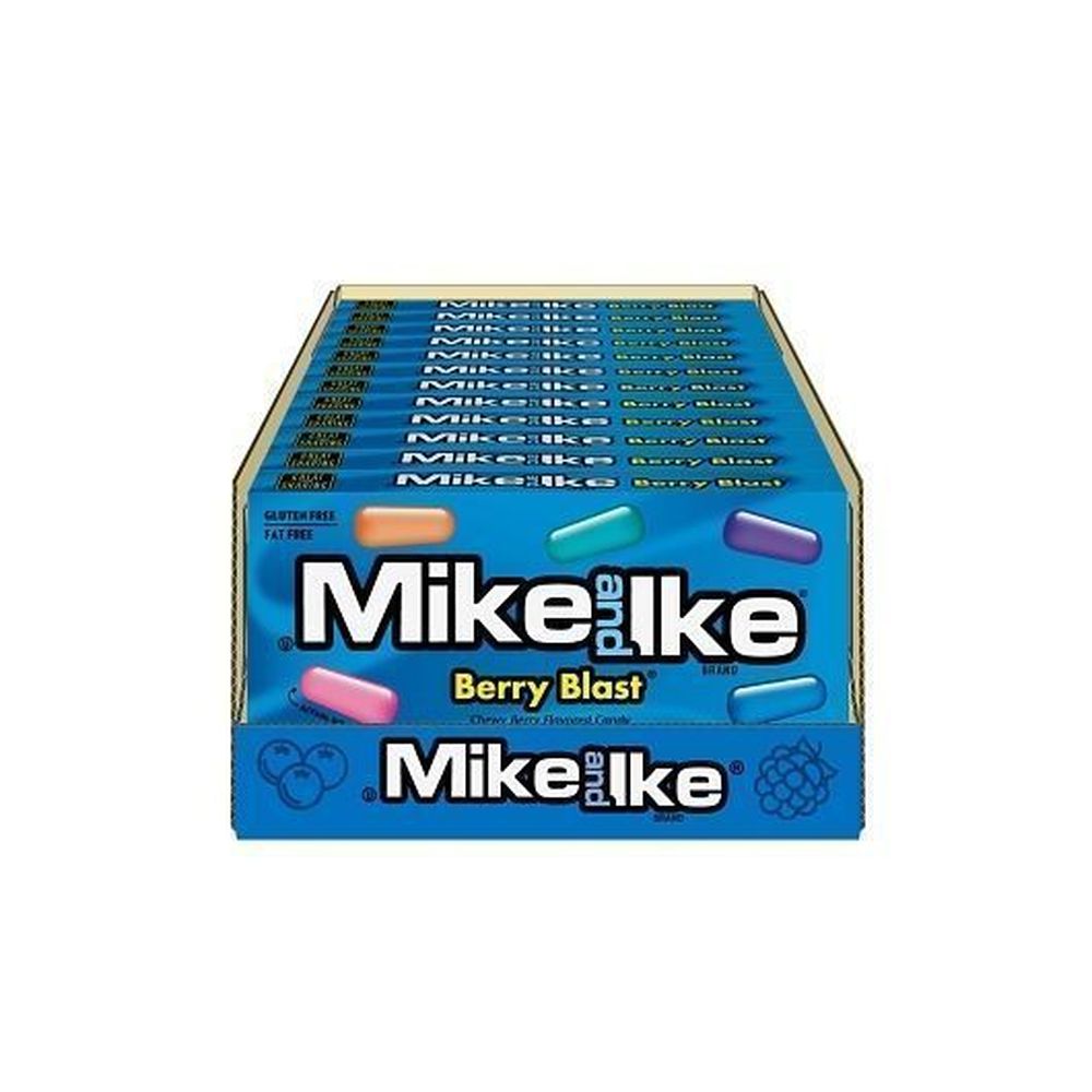 Mike And Ike Fat Free Gluten Free Berry Blast Candy, Theater Box, 4.25 Ounce -- 12 Per Case