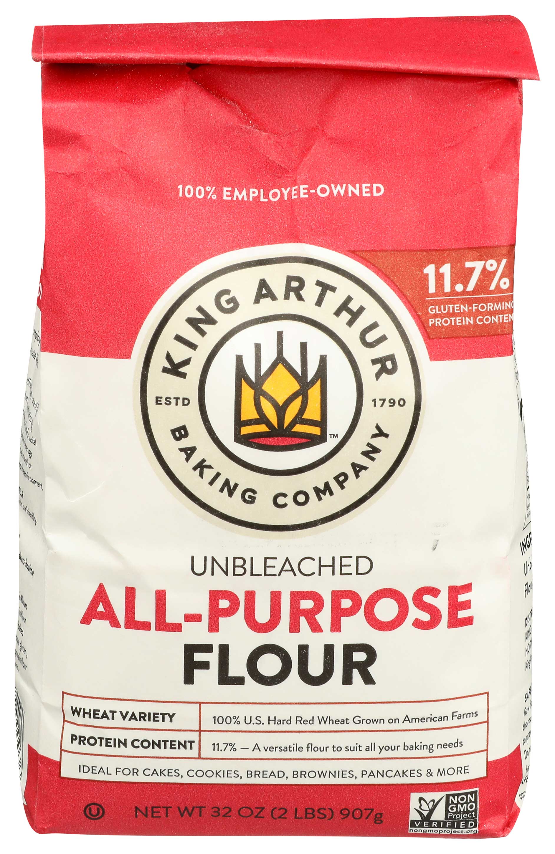 King Arthur Unbleached All Purpose Flour, 2 Pound -- 12 Per Case