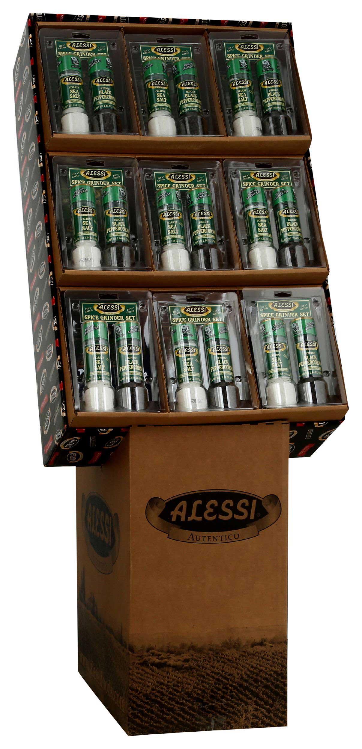 Alessi Salt and Pepper Grinder, 2 count -- 36 per case