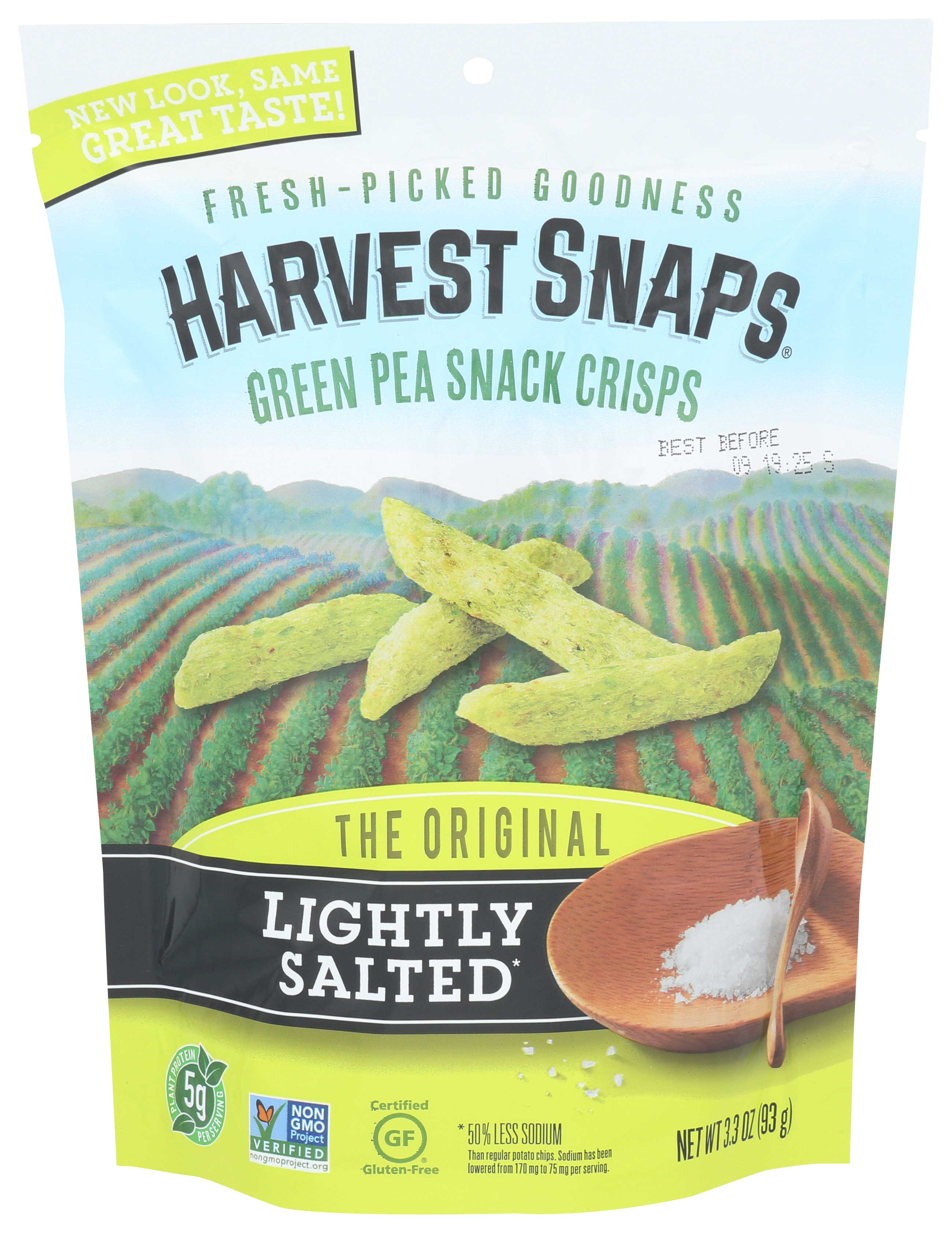 Harvest Snaps Original Flavor Snapea Crisp, 3.3 Ounce -- 12 Per Case