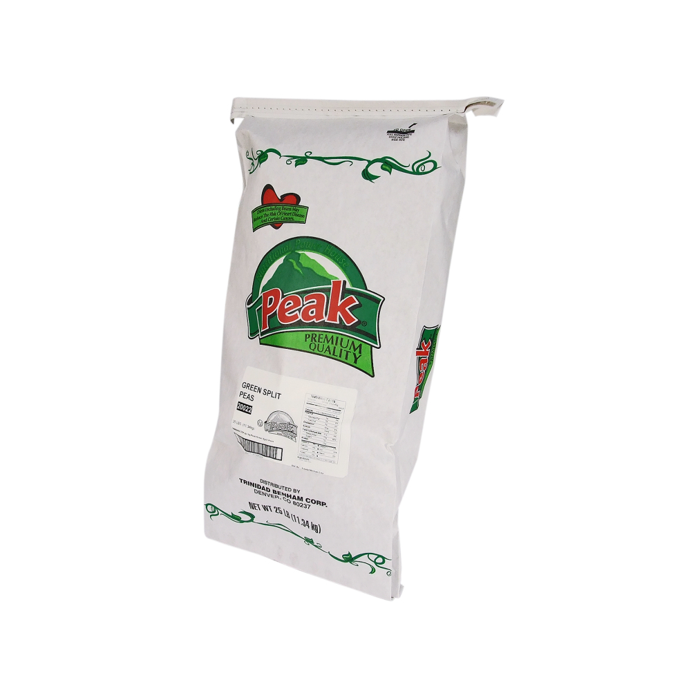 Trinidad Benham Peak Dry Green Split Pea, 25 Pound.