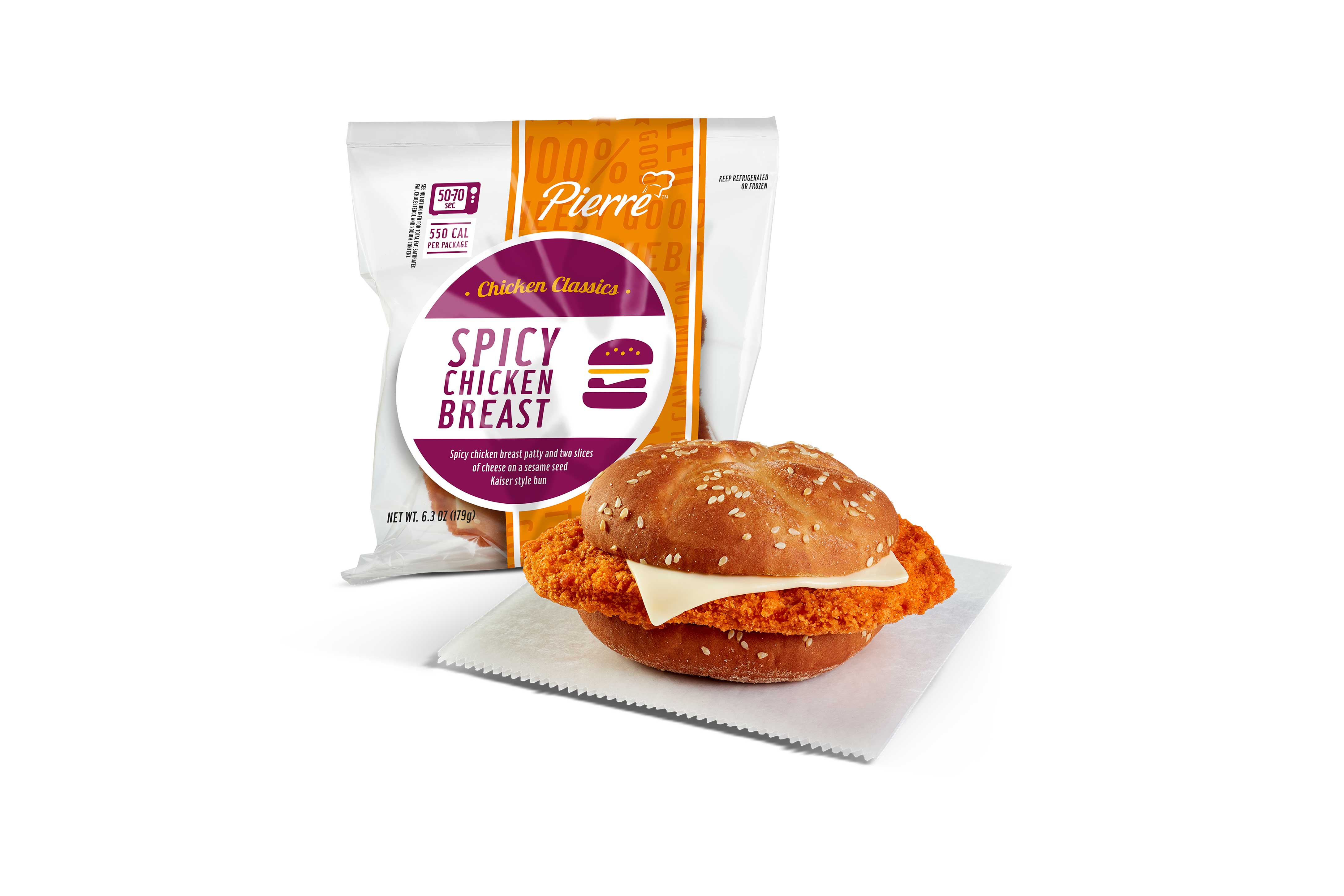 Pierre Jumbo Spicy Chicken Sandwich Case | FoodServiceDirect