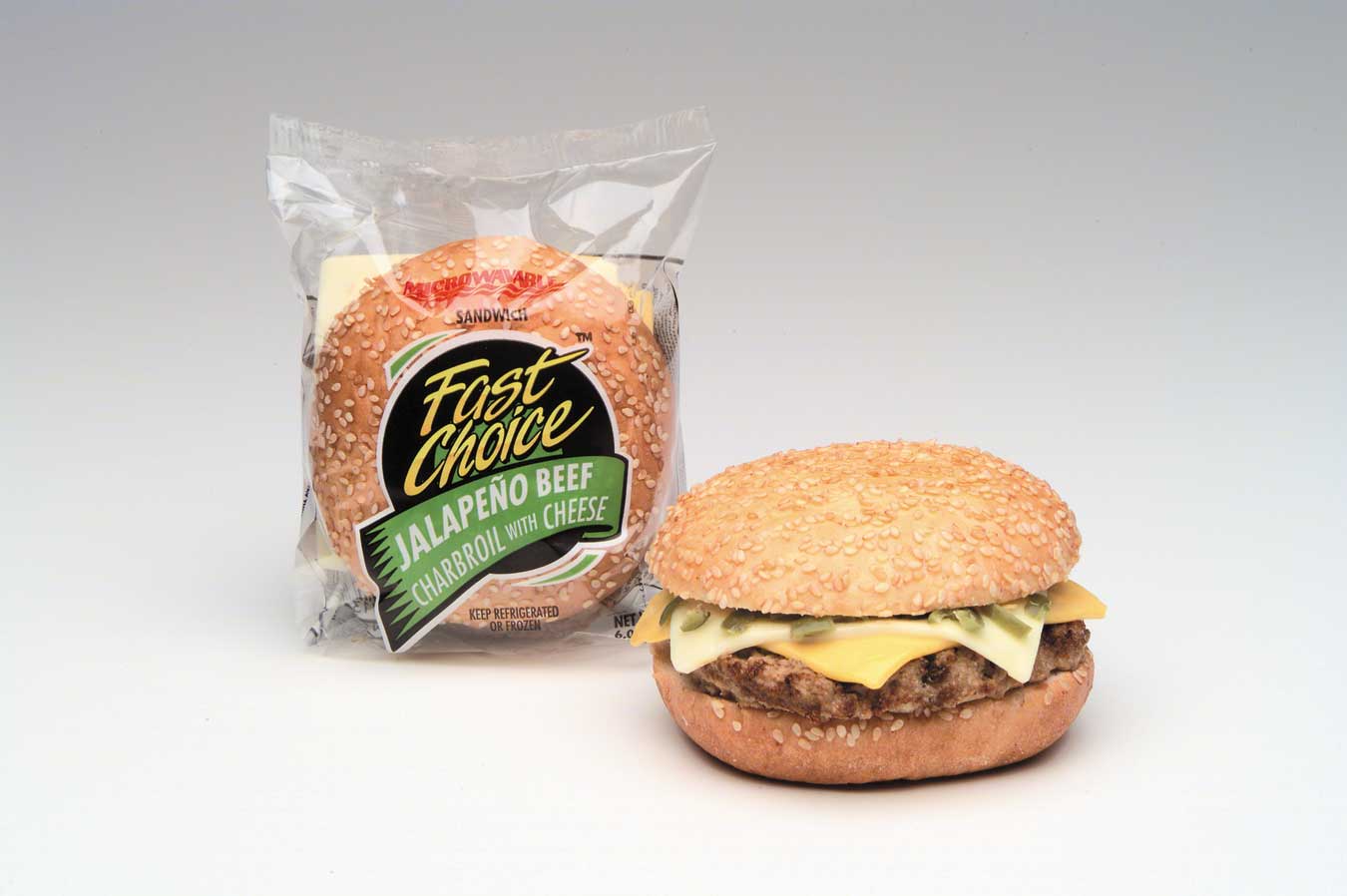 Advance Pierre Fast Choice Jalapeno Charbroil Cheeseburger with