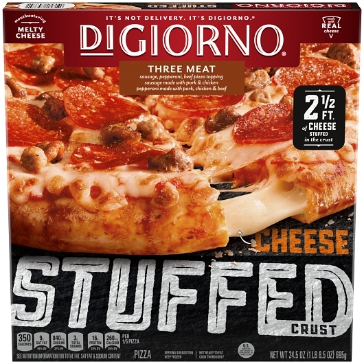 Digiorno 12 Inch Stuffed Crust 3 Meat And Cheese Pizza, 24.5 Ounce -- 12 Per Case
