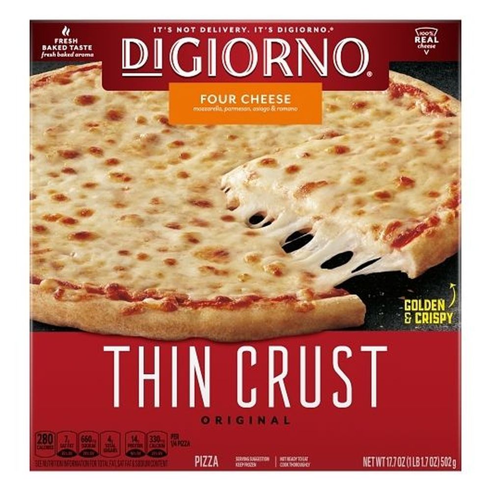 Digiorno Classic Thin Crust Four Cheese Pizza, 17.7 Ounce -- 14 Per Case