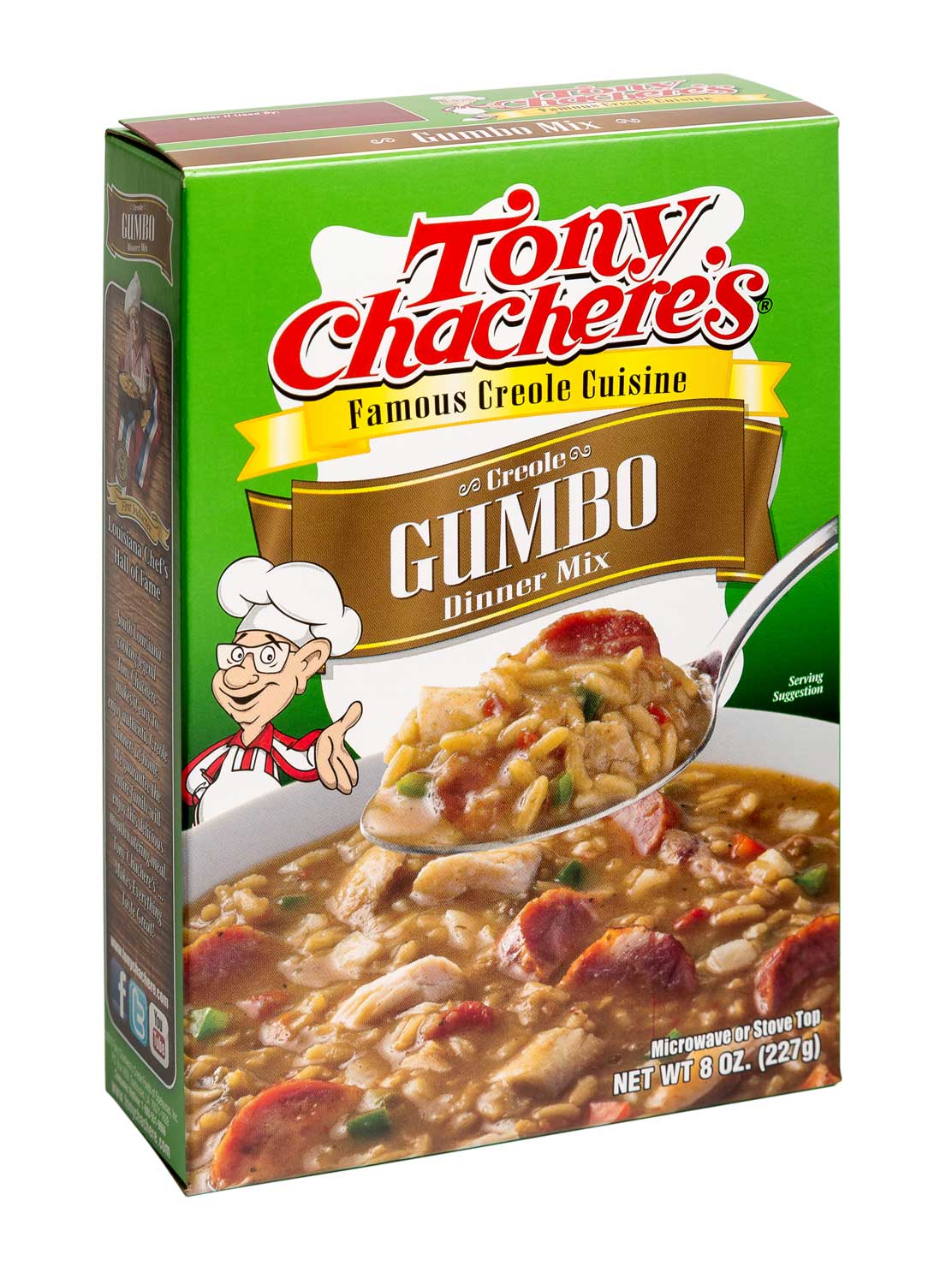 Tony Chachere's Creole Gumbo Seasoning Mix, 8 Ounce -- 12 Per Case