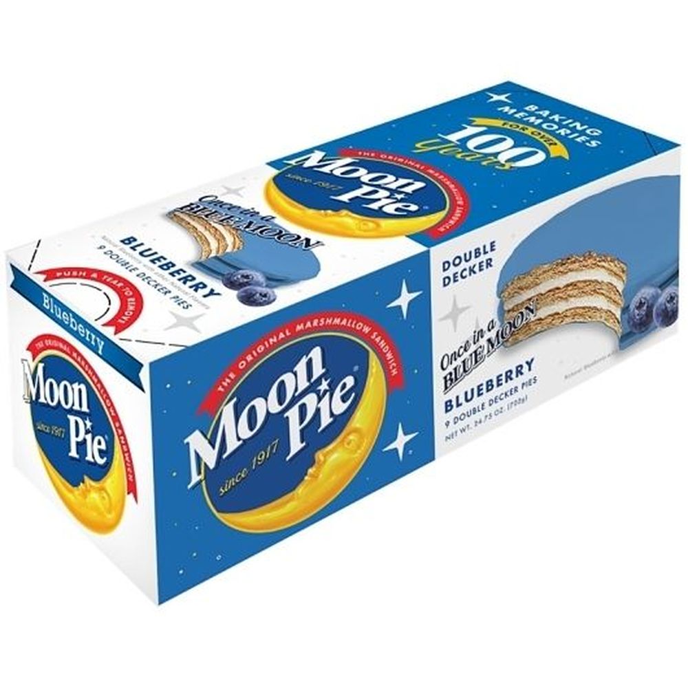 Moonpie Blueberry Double Decker Marshmallow Sandwich Cookie, 2.75 Ounce -- 54 Per Case
