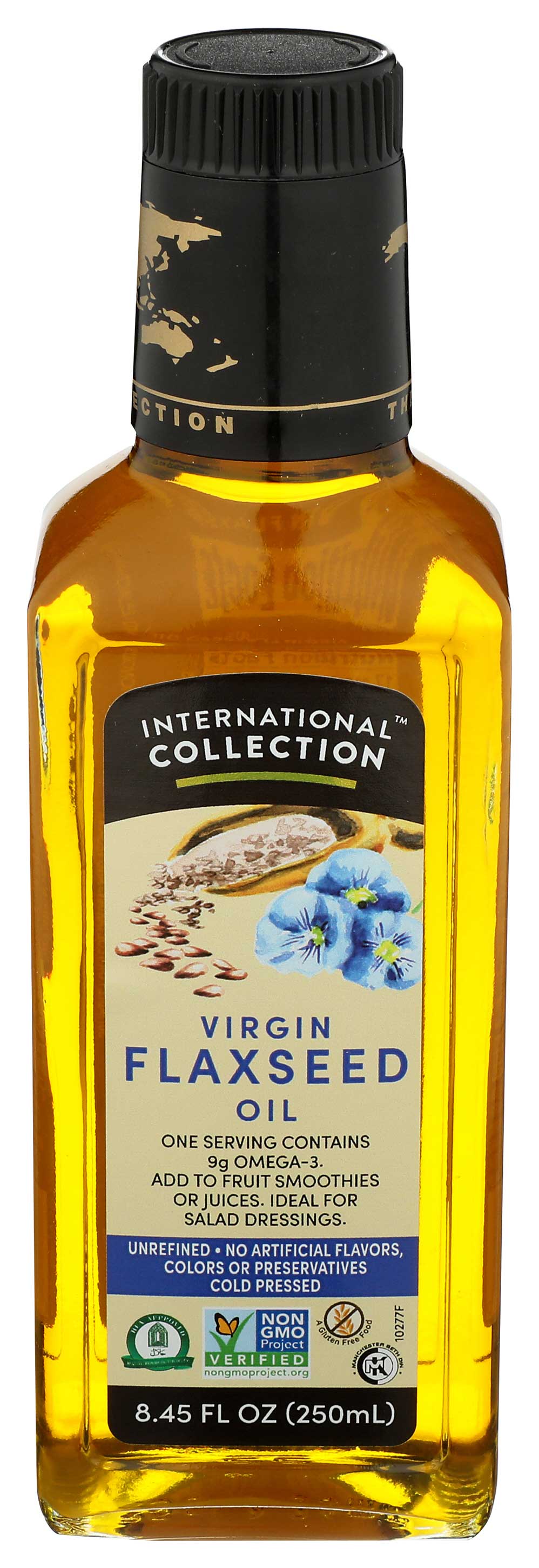 International Collection Flaxseed Oil, 8.45 Ounce -- 6 Per Case