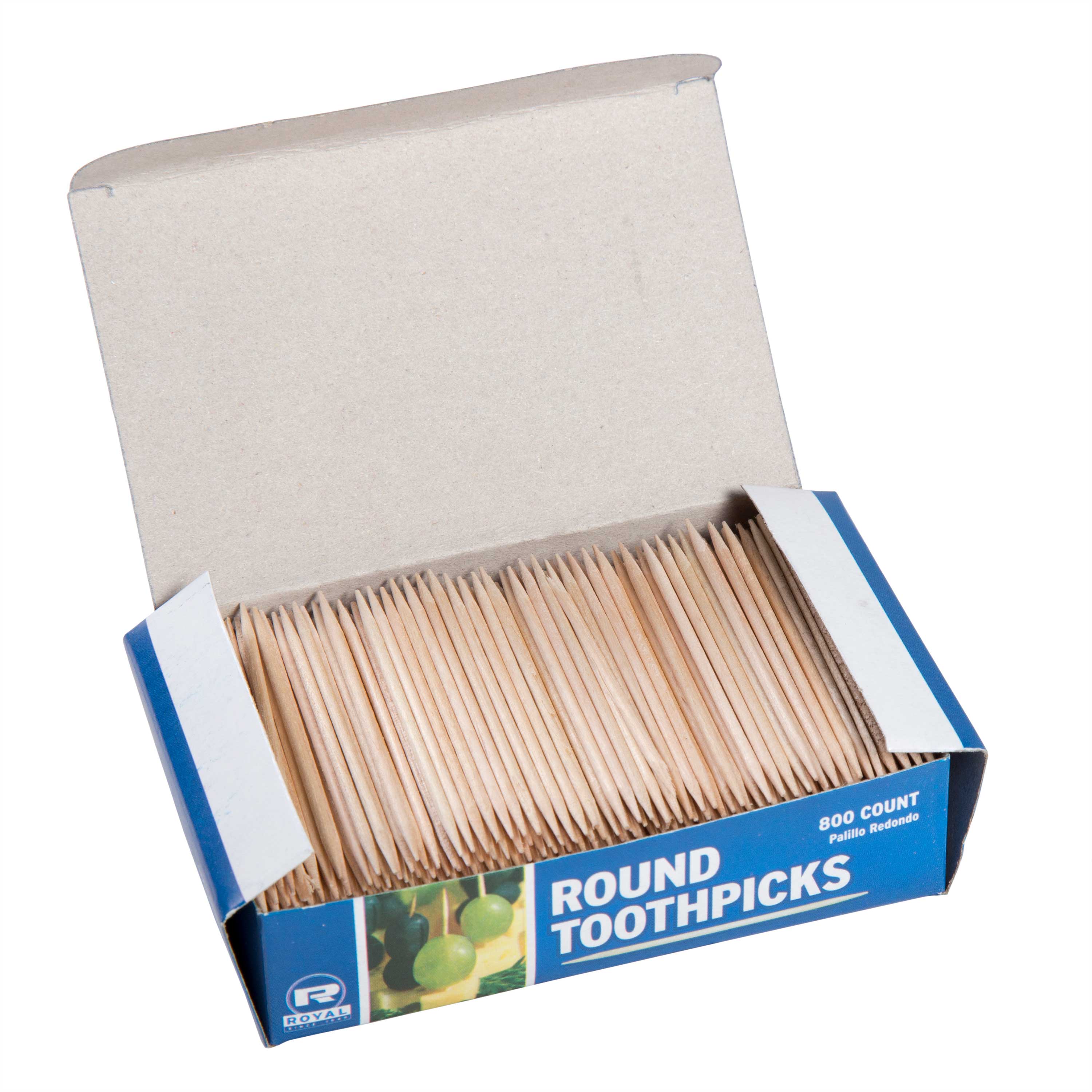 Round wooden sale toothpicks