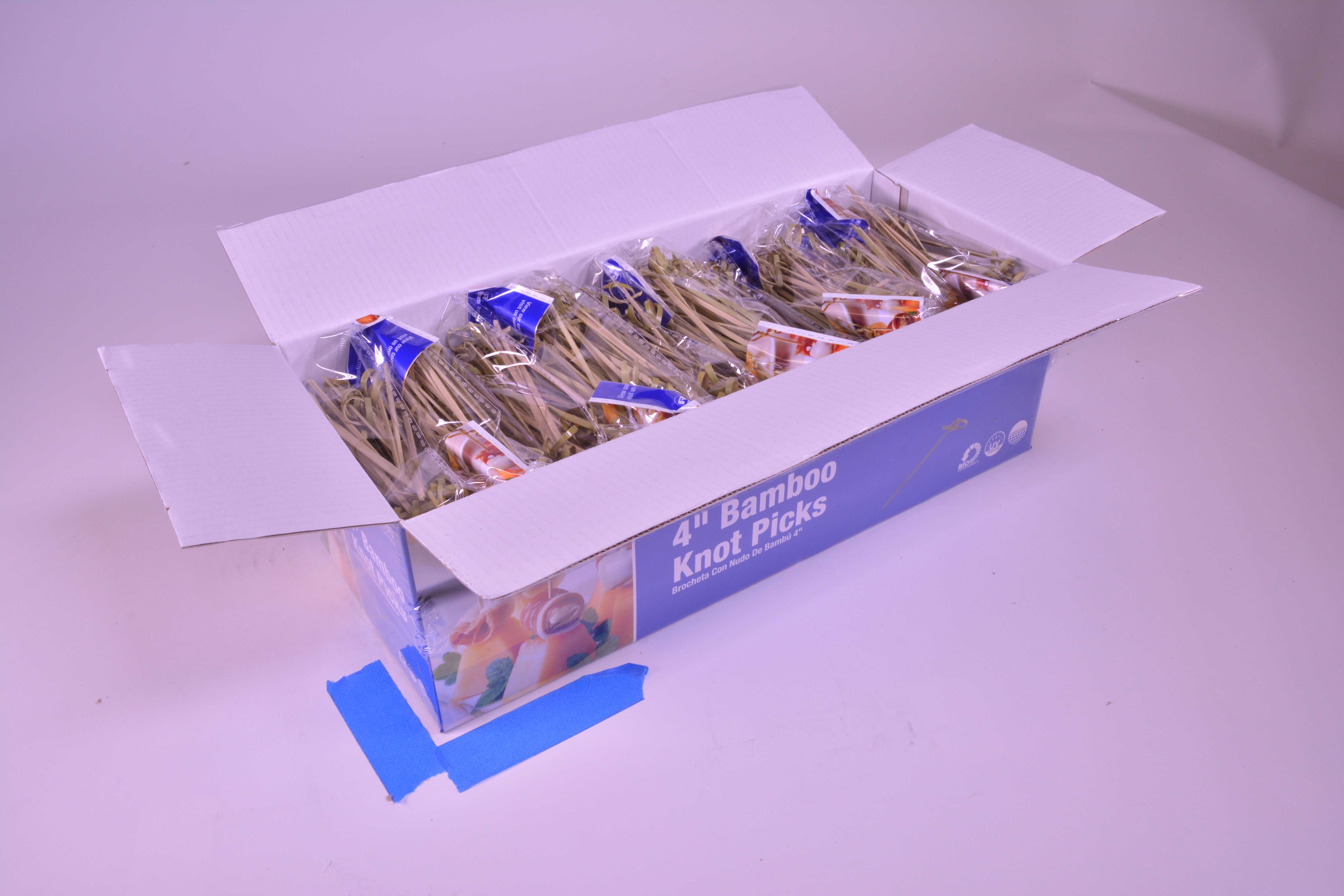 Royal Bamboo Knot Pick, 4 Inch -- 1000 Per Case