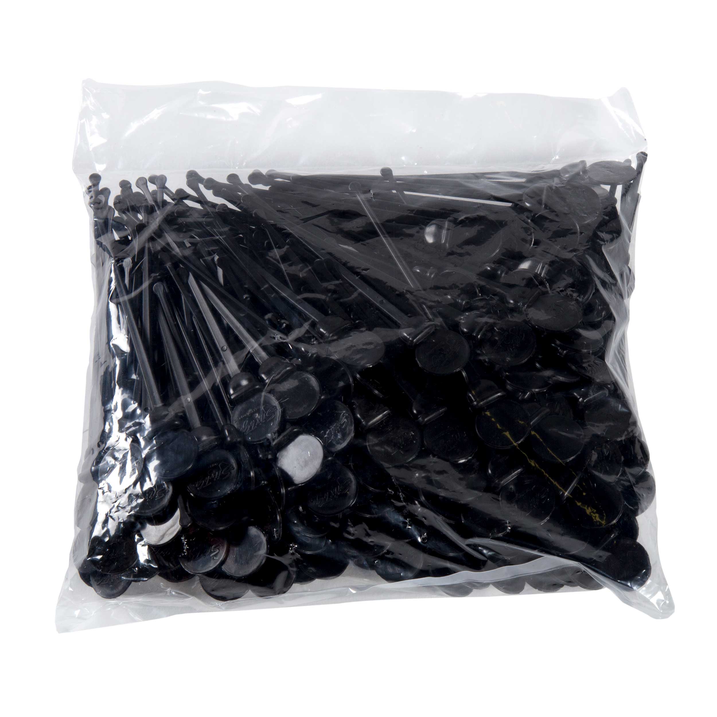 Stixtogo Black Stir Stix, 4.75 Inch -- 2000 Per Case