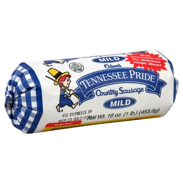 Odom's Tennessee Pride Mild Country Sausage Roll, 32 Ounce -- 6 Per Case