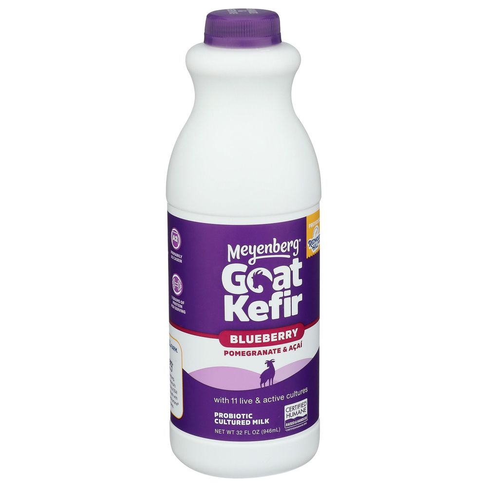 Meyenberg Blueberry Pomegranate Acai Goat Milk Kefir, 32 Ounce -- 6 Per Case