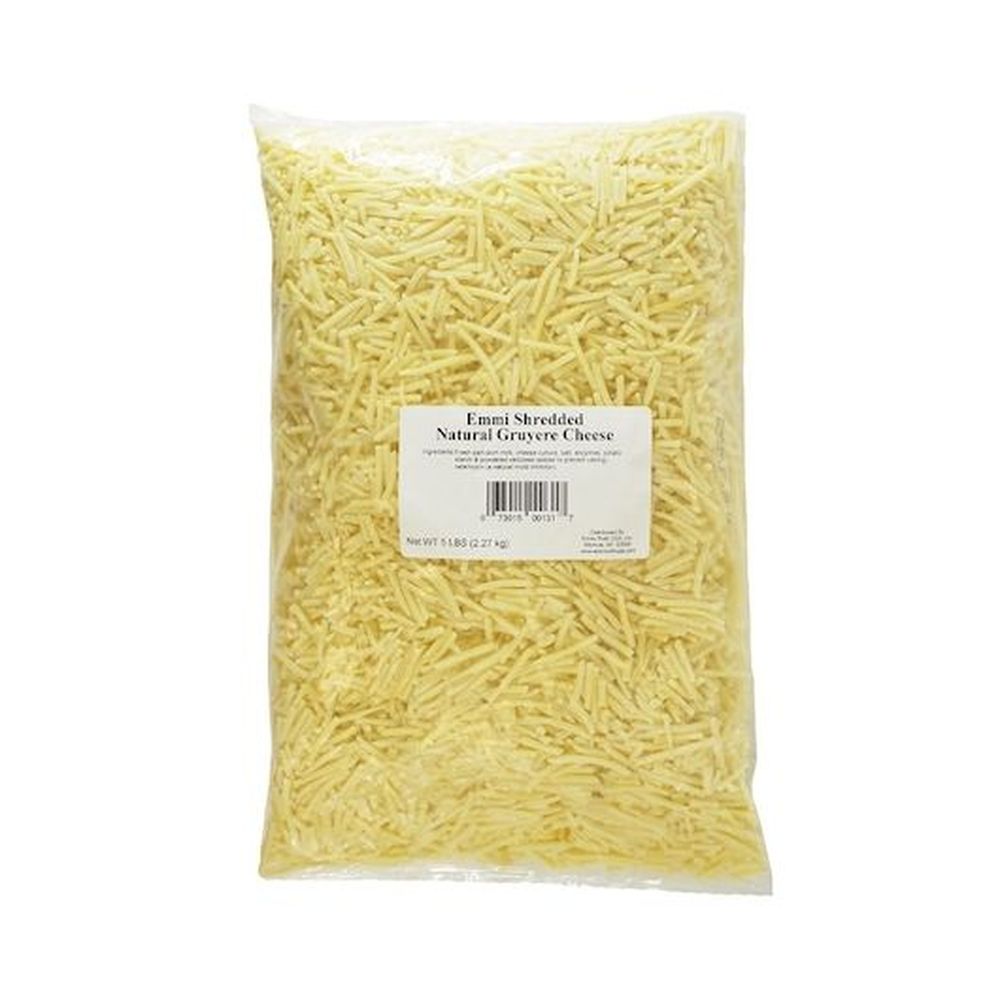 Emmi Natural Gruyere Shredded Cheese, 5.5 Pound -- 4 Per Case