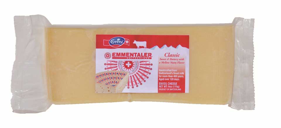 Emmi Cheese Emmentaler Retail Cuts, 6 Ounce -- 16 Per Case