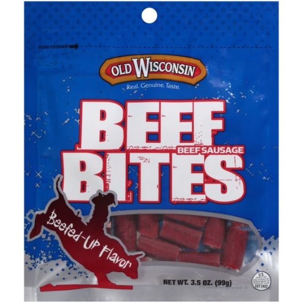 Old Wisconsin Beef Sausage Bites, 3.5 Ounce - 12 per case