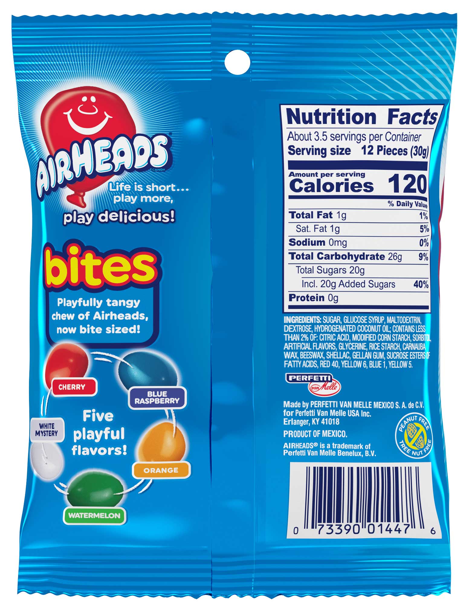 Airheads Fruit Bites Candy, 3.8 Ounce -- 12 Per Case