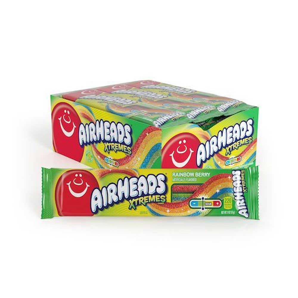 何でも揃う Xtremes Airheads Rainbow 216 -- Ounce 2 Belts, Candy Berry 菓子/デザート
