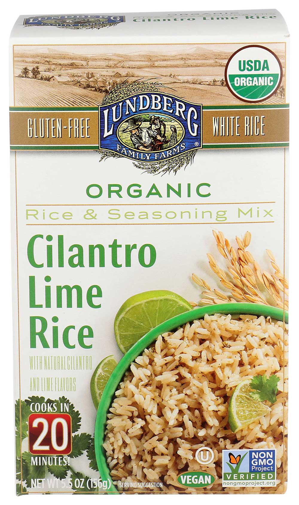 Lundberg Organic Cilantro Lime Rice And Seasoning Mix, 5.5 Ounce -- 6 Per Case