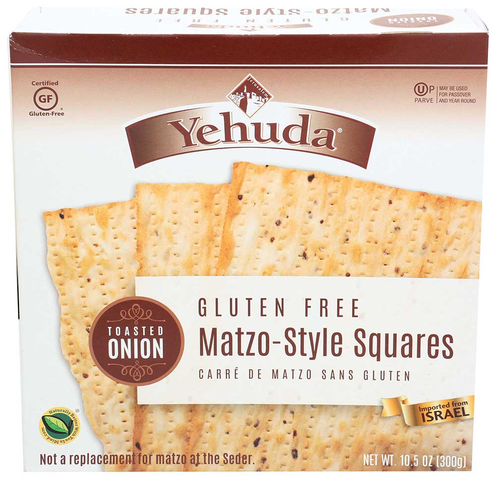 Yehuda Matzos Toasted Onion Matzo Square, 10.5 Ounce -- 12 Per Case