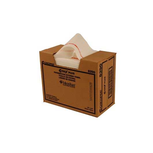 Chicopee Chix Plus Heavy Duty White Towel With Microban -- 72 Per Case