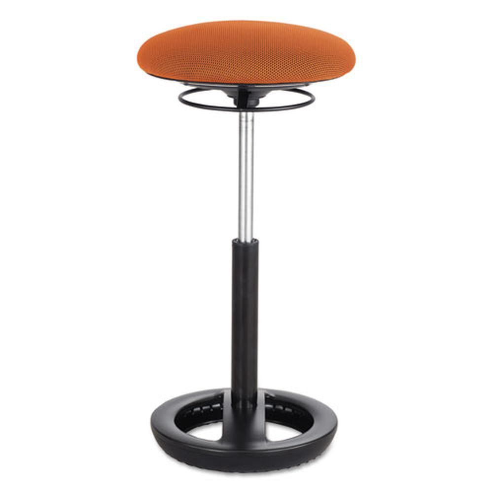 Safco 22 To 32 Inch High Orange Seat And Black Base Twixt Extended-height Ergonomic Chair, Supports 250 Pound