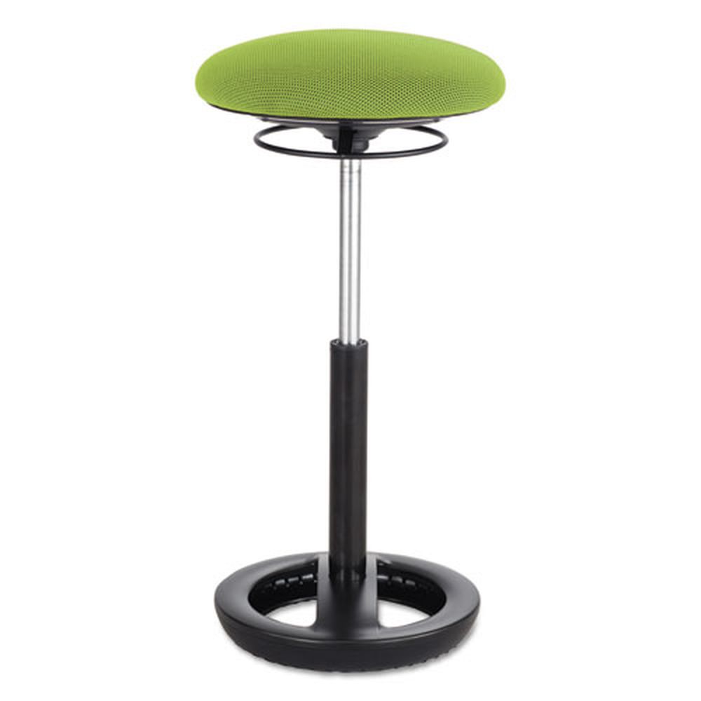 Safco 22 To 32 Inch High Green Seat And Black Base Twixt Extended-height Ergonomic Chair, Supports 250 Pound