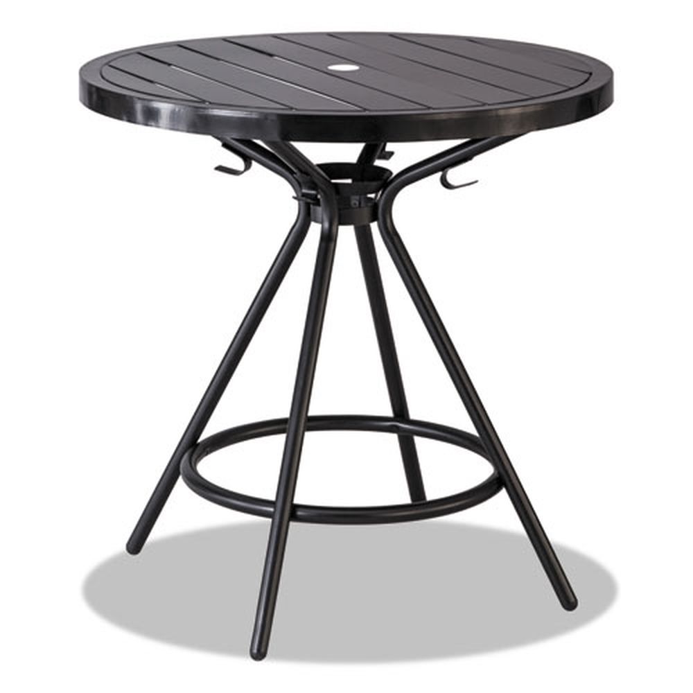 Safco Black Steel Round Cogo Tables, 30 Inch Diameter X 29.5 Inch Height