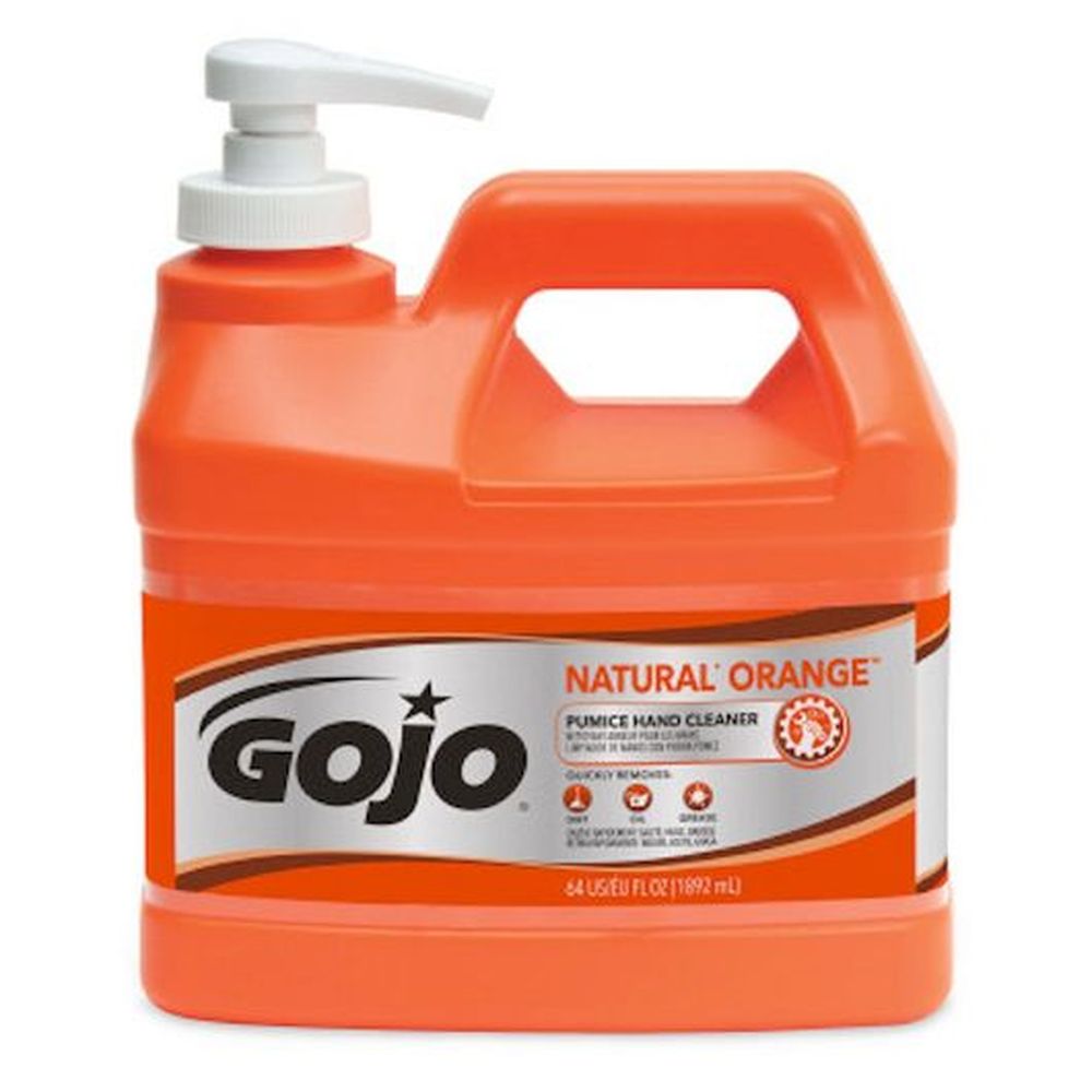 Gojo 1/2 Ounce Gallon Natural Orange Pumice Hand Cleaner, 4 Count