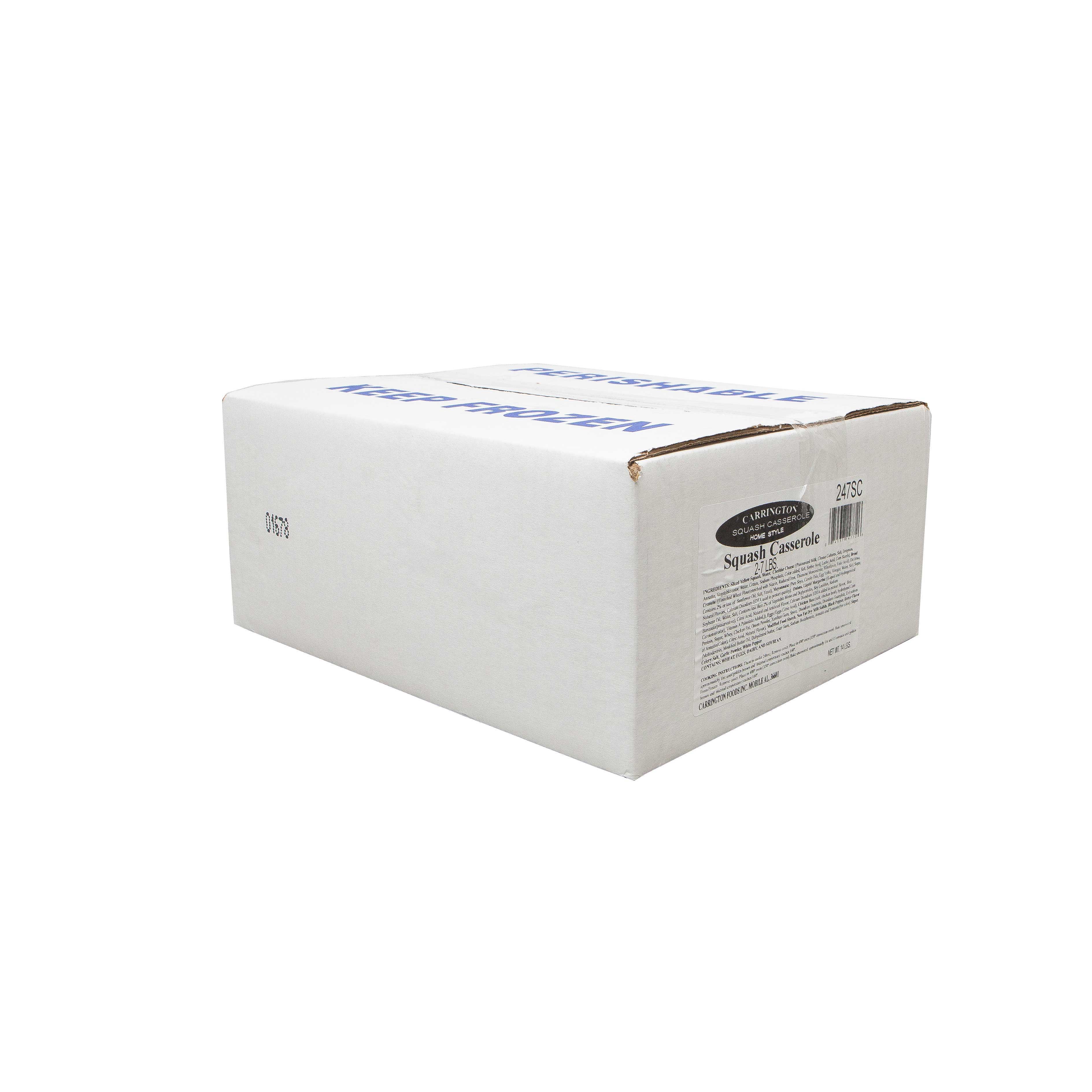 Carrington Squash Casserole Box, 7 Pound -- 2 Per Case