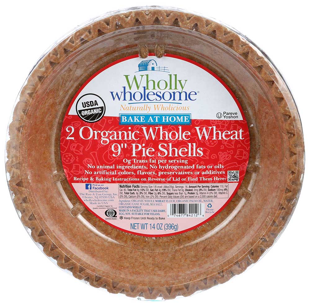 Wholly Wholesome Organic Whole Wheat Pie Shell, 14 Ounce -- 12 Per Case