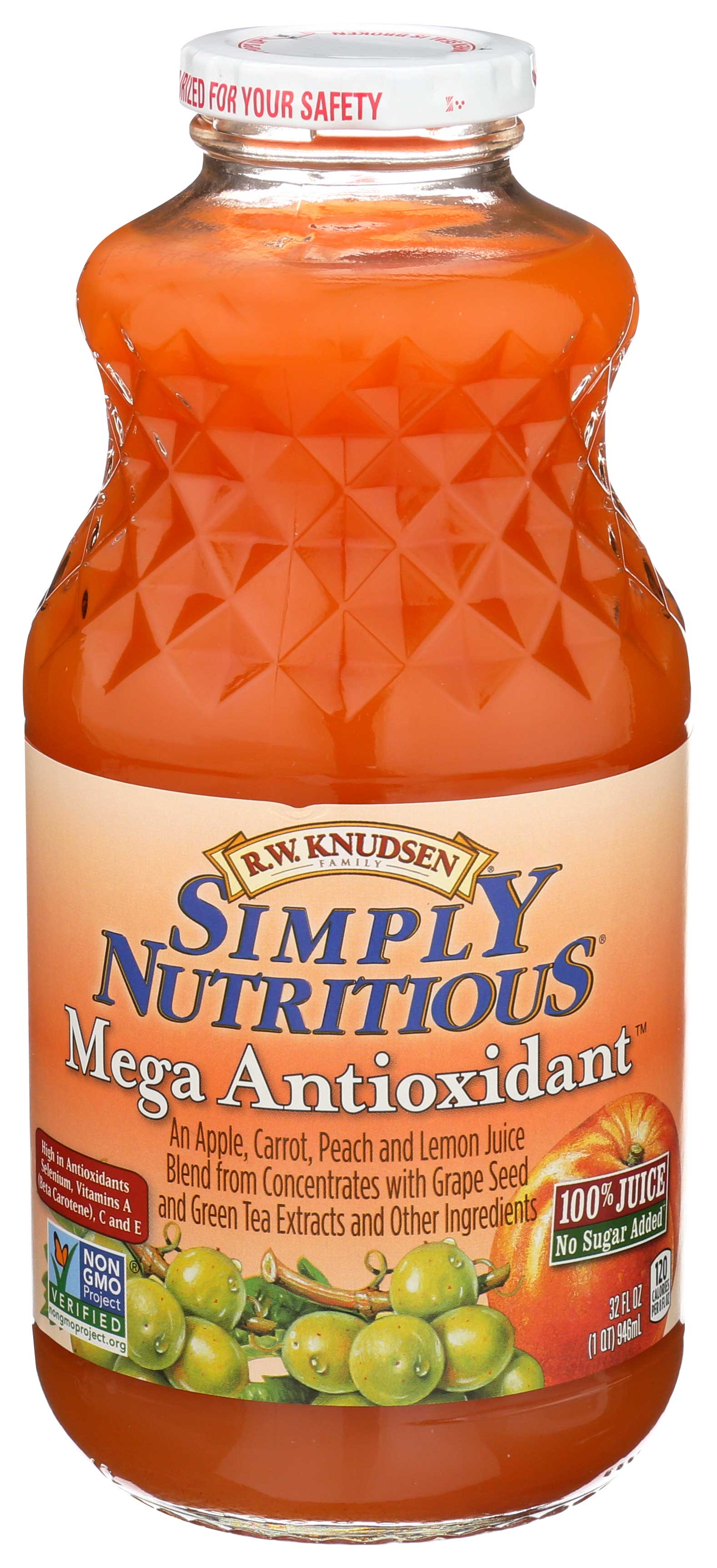 R.w. Knudsen Simply Nutritious Mega Antioxidant Juice, 32 Fluid Ounce -- 6 Per Case
