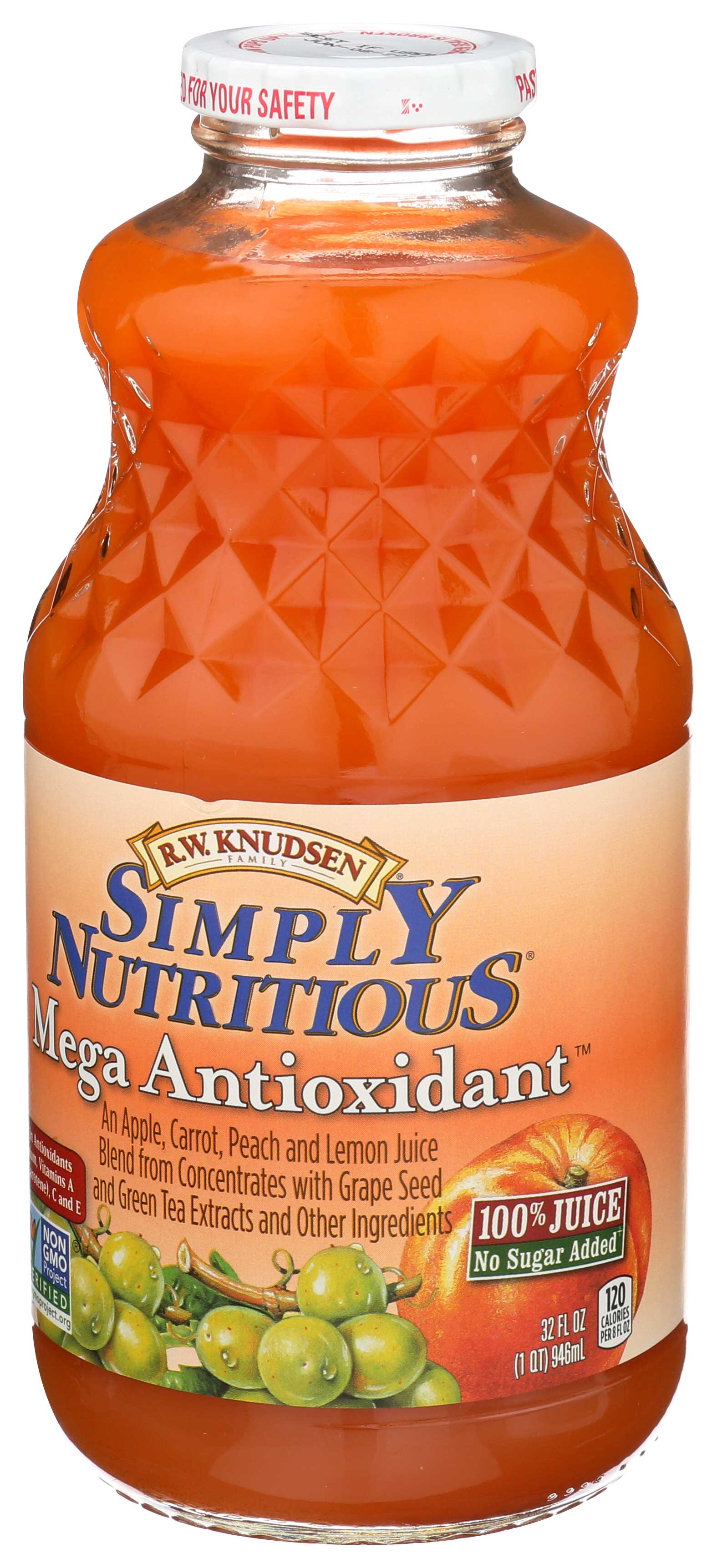 R.W. Knudsen Simply Nutritious Mega Antioxidant Juice, 32 Fluid Ounce -- 6  per case
