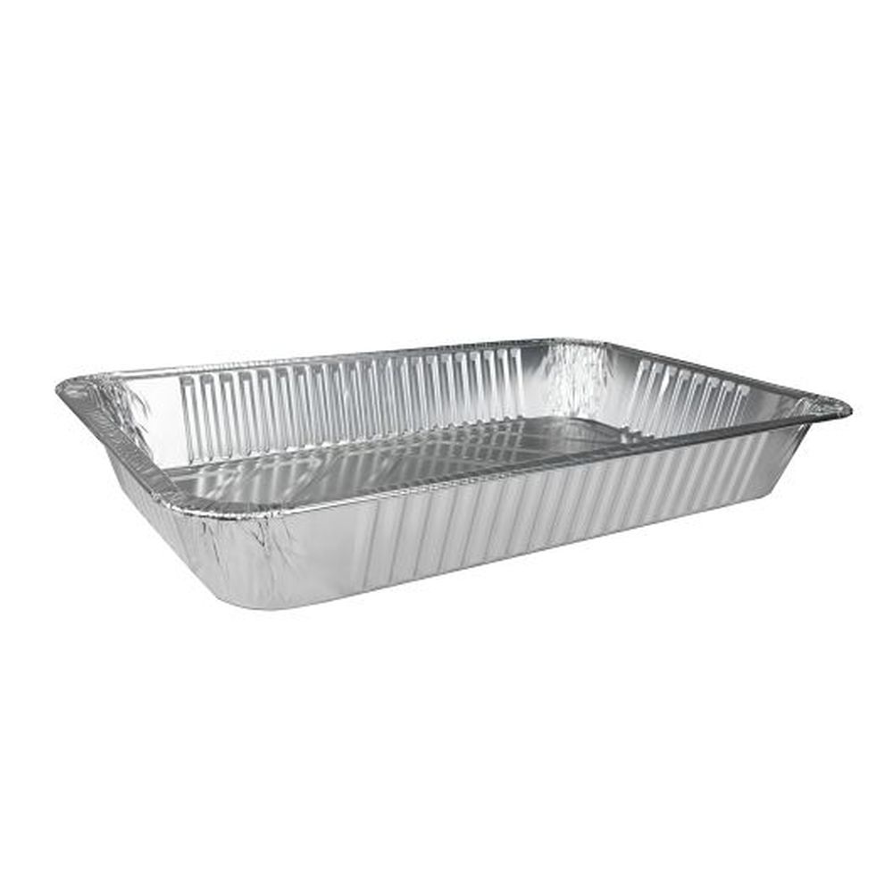 Durable Packaging Powerfoil Full Size Standard Gauge Steam Deep Pan, 50 Count