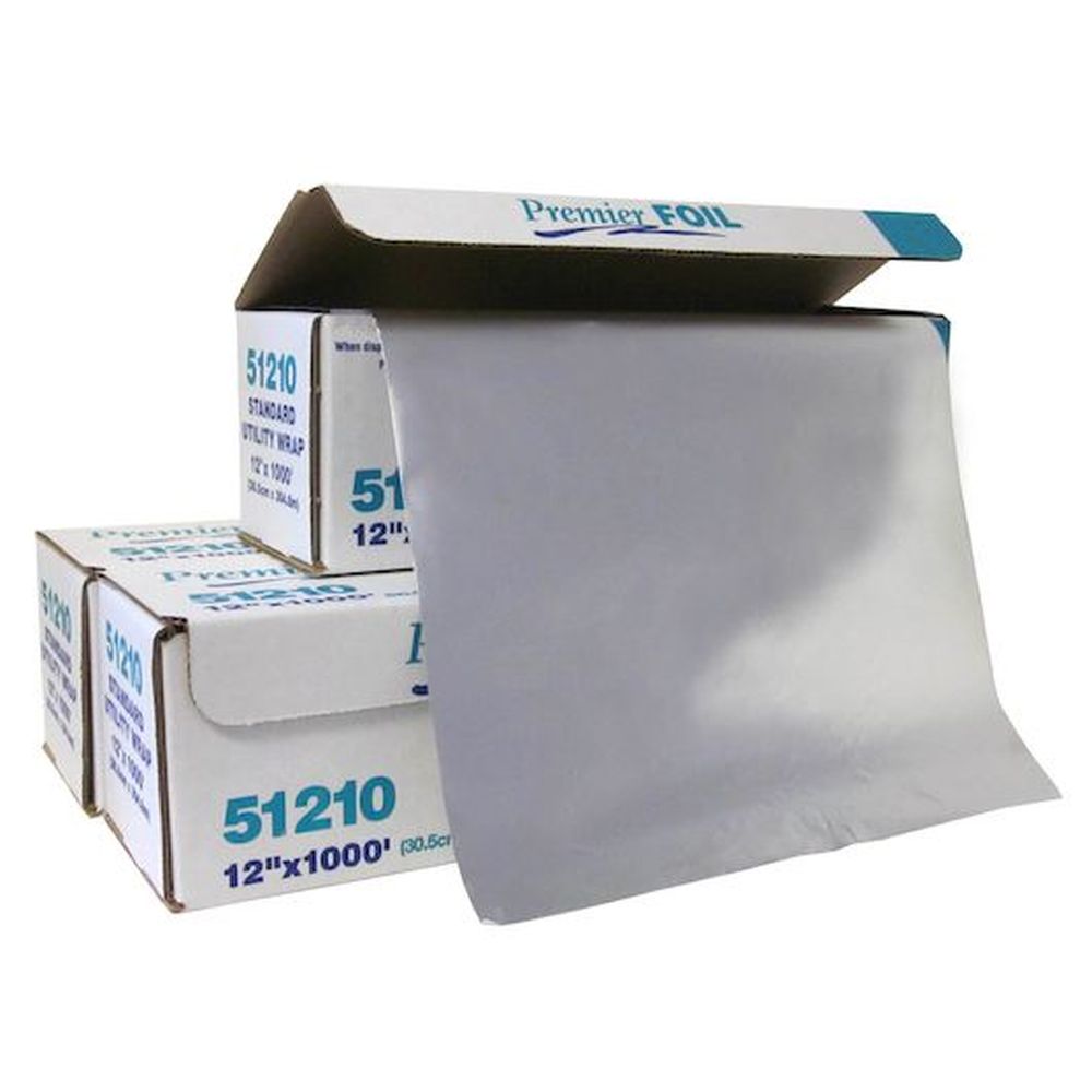 Durable Packaging Aluminum Premier Foil Roll, 12 Inch X 1000 Feet