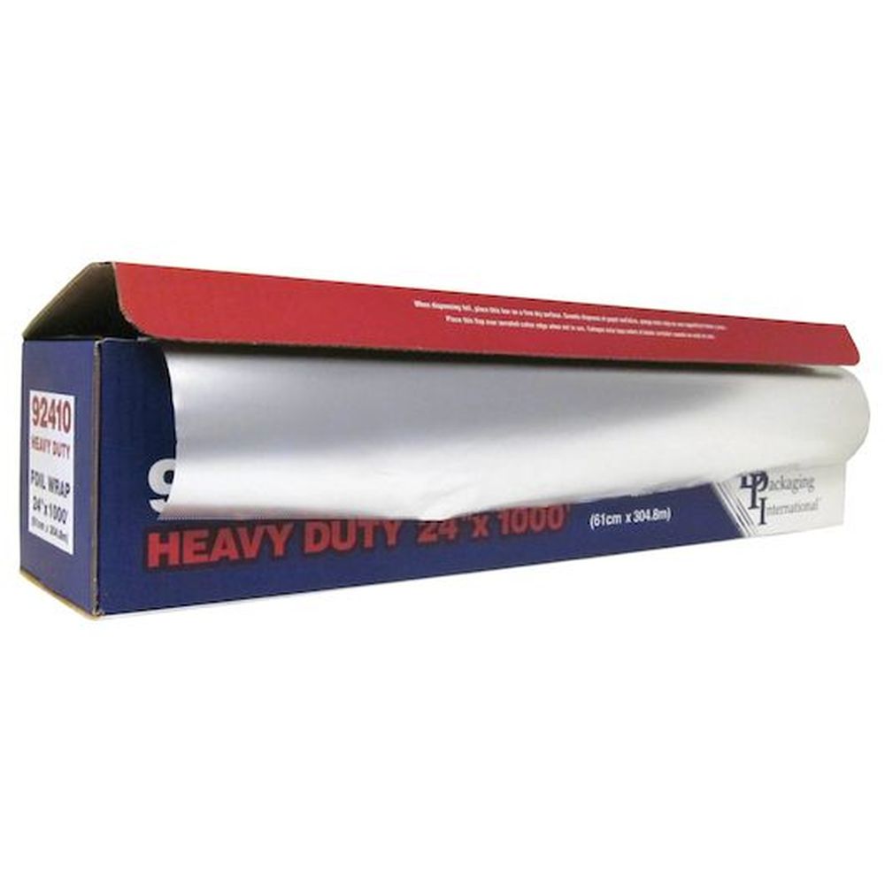 Durable Packaging Heavy Duty Aluminum Foil Roll, 24 Inch X 1000 Feet