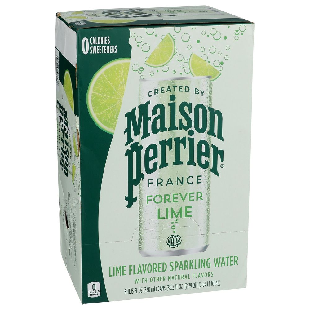 Maison Perrier 11.15 Ounce Lime Sparkling Water, 8 Count -- 3 Per Case