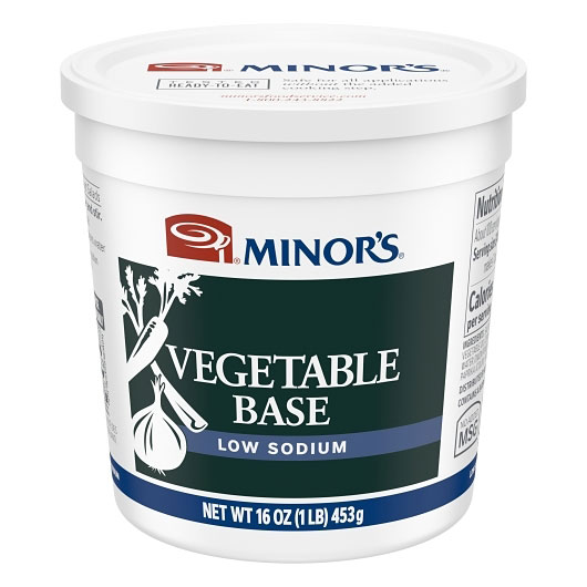 Nestle Minors Low Sodium No Added MSG Vegetable Base, 1 Pound -- 6 per case.