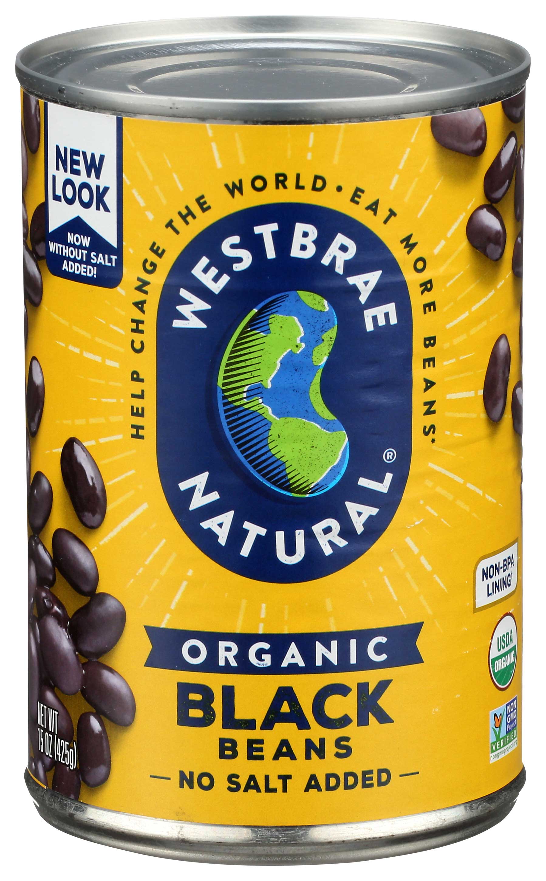 Westbrae Organic Black Beans; Fat Free, 15 Ounce -- 12 Per Case