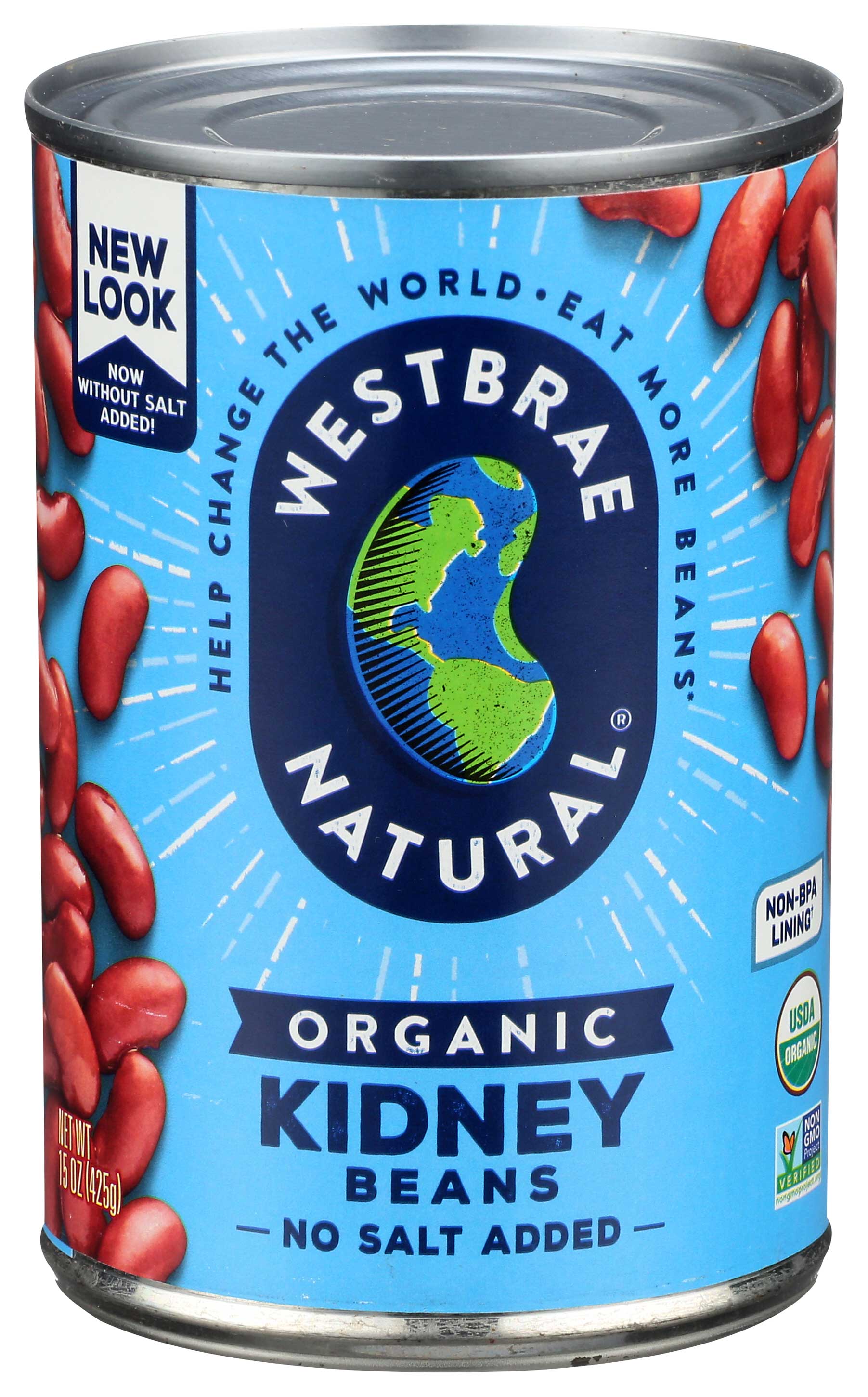 Westbrae Organic Kidney Beans; Fat Free, 15 Ounce -- 12 Per Case